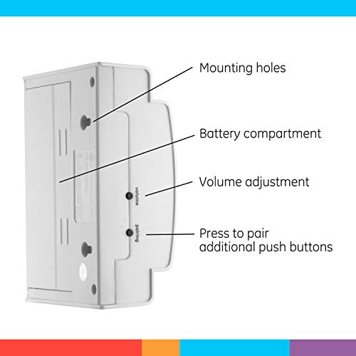 Wireless Doorbell Kit with 2 Push Buttons, 8 Melodies, 4 Volume Levels, 150 Ft Range H33381