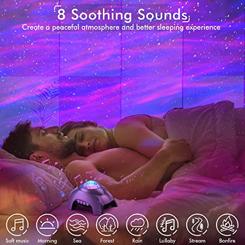 Galaxy Projector with Bluetooth Speaker and White Noise for Bedroom P99664
