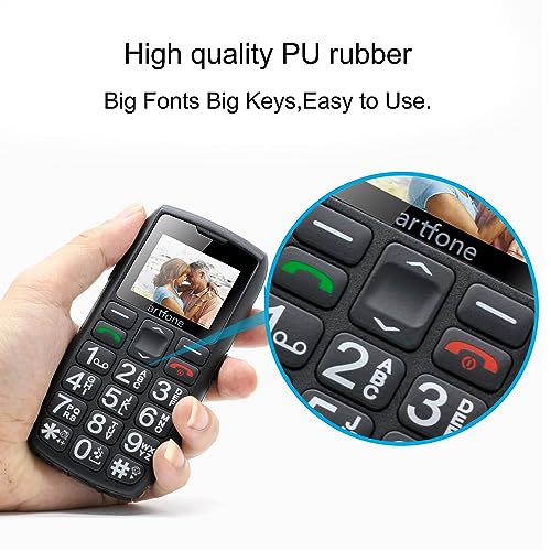 Unlocked Big Button 4G LTE Cell Phone for Seniors with SOS and USB-C Charging O4393