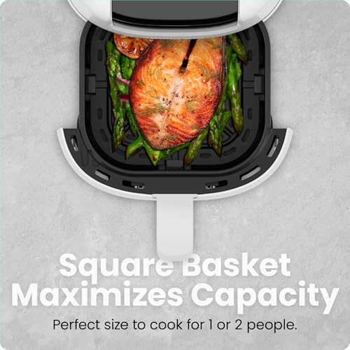 2 Qt Mini Air Fryer with Digital Timer and Nonstick Basket K944