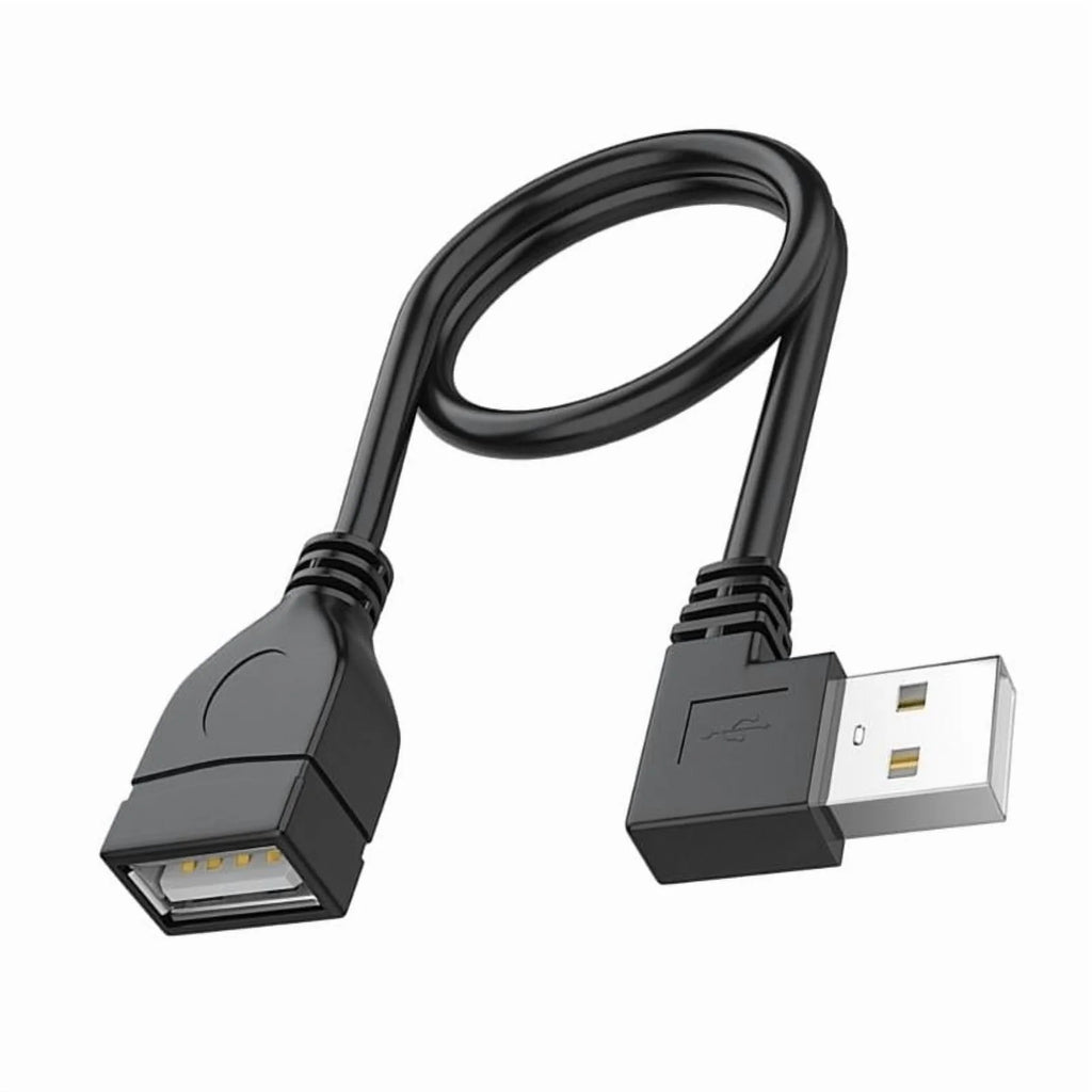 USB 2.0 Extension Cable Male to Female 90 Degree Angled Z420