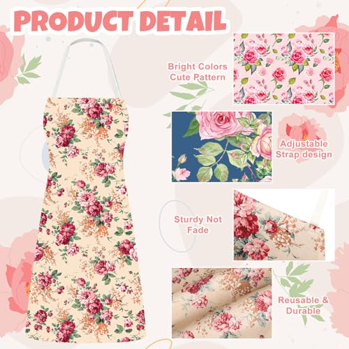 4Pcs Christmas Aprons Pink Xmas Tree Santa Deer Buffalo Plaid Adjustable Kitchen Cooking O6302