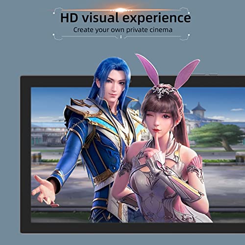 Tablet 10 inch Android 14 with Keyboard Case, Mouse, Stylus, 8GB+64GB, 1280*800 HD Touch Screen, 8MP Dual Camera, Wi-Fi Bluetooth, Blue B613
