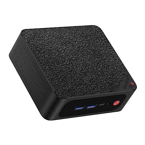 Beelink Mini PC SER5 MAX with AMD Ryzen 7 5800H, 16GB DDR4, 1TB NVMe M.2 SSD, Triple Display Output,WiFi6,RJ45,BT5.2, W-11 Gaming Office Mini Computer
