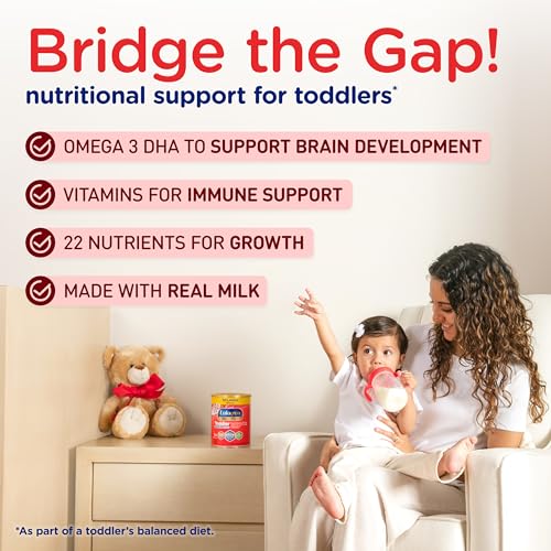 Toddler Nutritional Drink Powder with DHA and Prebiotics, Non-GMO, 24 Oz Can N160614