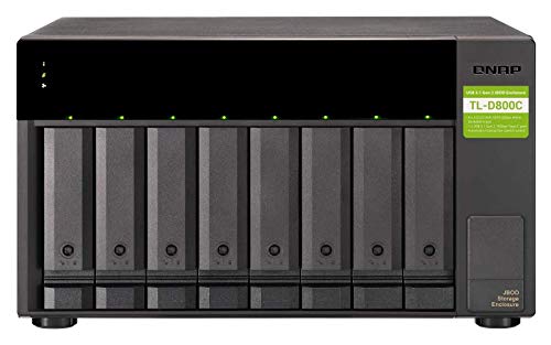 8 Bay Desktop JBOD Storage Enclosure with USB 3.2 Gen 2 Type-C D121