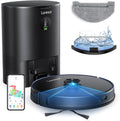 Laresar Robot Vacuum and Mop Combo, 3 in 1 Robotic Vacuum with 3.5L Self Emptying Station, Equipped with Lidar Navigation,Smart App Control, for Pet Hair/Floors/Carpets, L6 Pro, Black