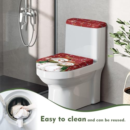 Christmas Toilet Lid and Tank Cover Set for Bathroom Decor K51670