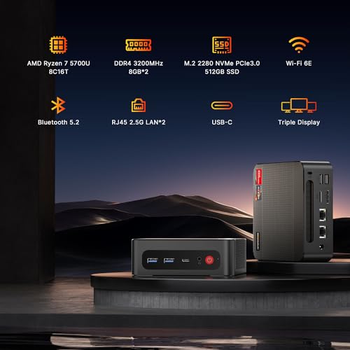 Mini Gaming PC AMD Ryzen 7 32GB RAM 1TB SSD M686966