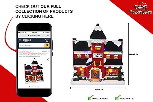 Lighted Musical Snow Village with Animated Kids Sledding A3584