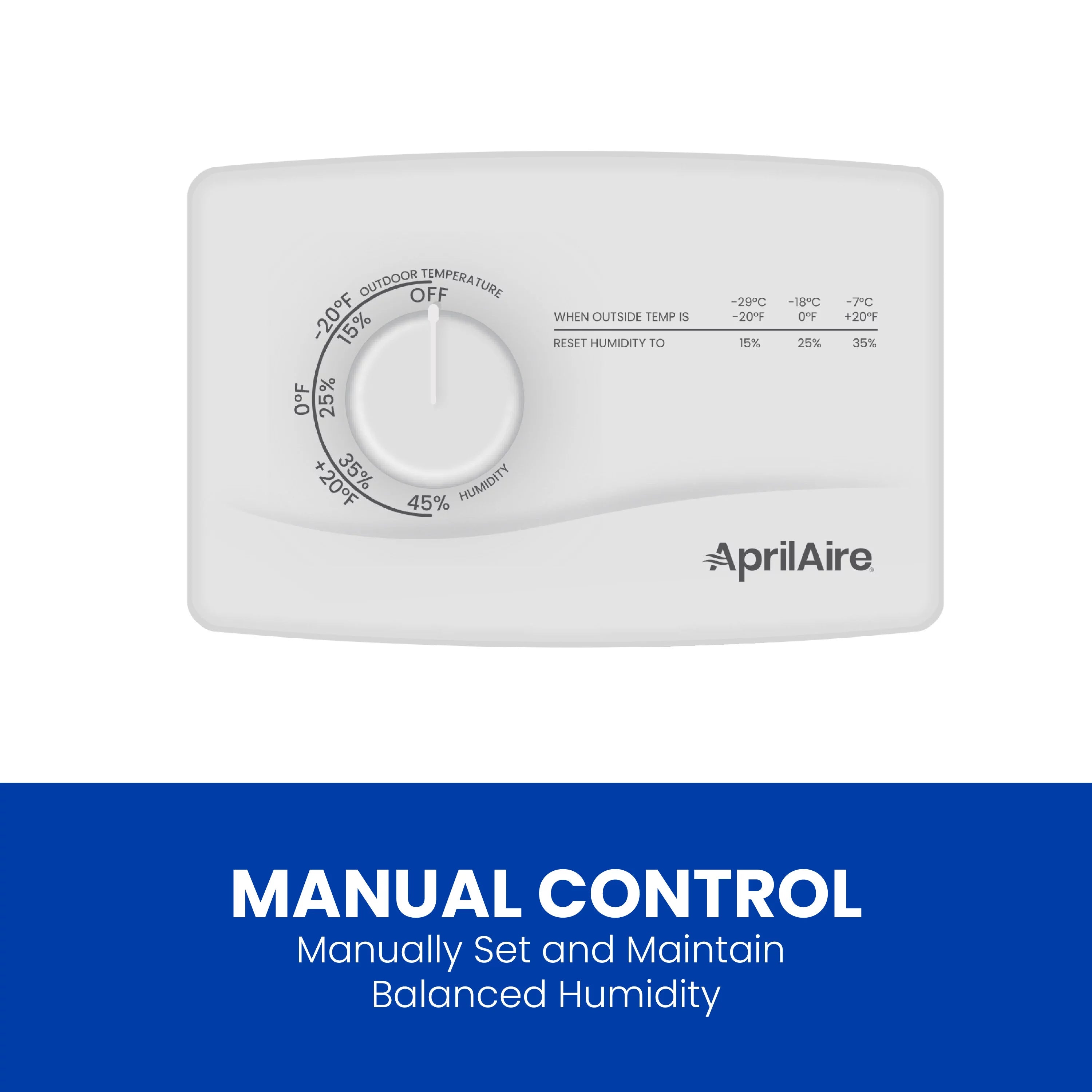 Aprilaire Manual Control Humidifier - 17 gal H866860