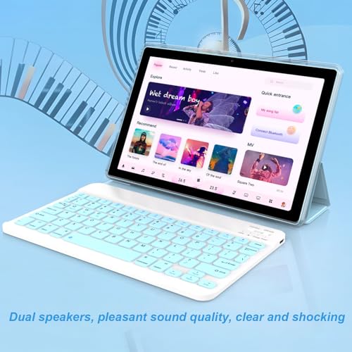 10 Inch Android Tablet with Keyboard Case Mouse Stylus J550018