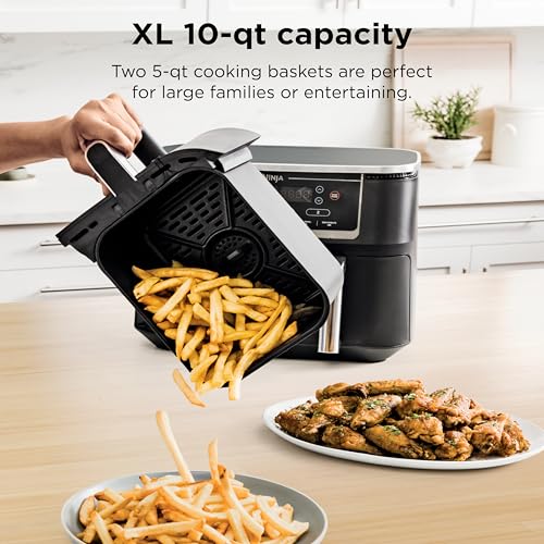 10QT 6-in-1 DualZone Air Fryer with 2 Independent Baskets B40403