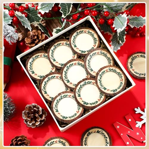 24 Pcs Christmas Photo Ornament Frames for Baby First Christmas Tree Keepsake K3591