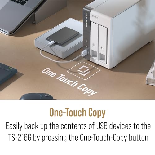 2-Bay 2.5GbE Desktop NAS with ARM Quad-Core CPU and 4GB RAM B1959