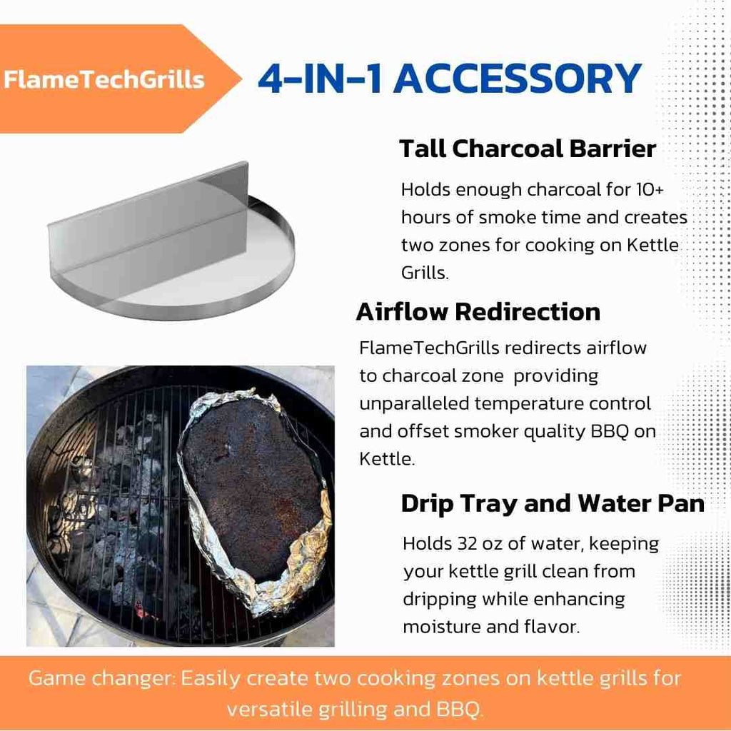 Charcoal Basket and Drip Tray for 22" Kettle Grill X28453