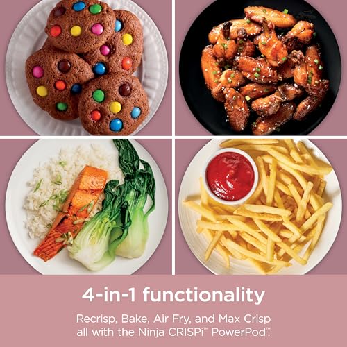 Air Fryer with Glass Containers, 4 QT & 6 Cup, Dishwasher Safe Z1664