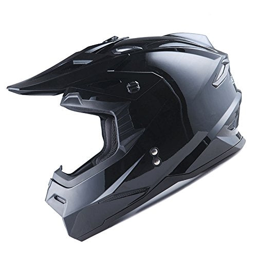 Adult Motocross Helmet Full Face Racing Style Matt Black D9788
