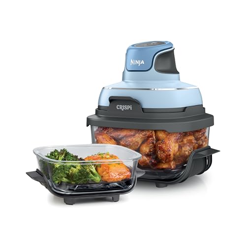 Air Fryer with Glass Containers, 4 QT & 6 Cup, Dishwasher Safe Z1664