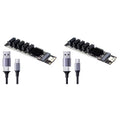 2X TYPE-C to SATA3.0 5 Ports Adapter Converter Card 6Gbps USB10G JM575+JMS580 for SSD HDD Expansion,2 x Expansion Card 2 x Data Cable,Black