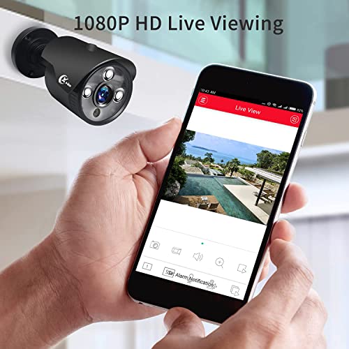 8CH 1080P Home Security Camera System with 1TB Hard Drive, Night Vision, Remote Access L947