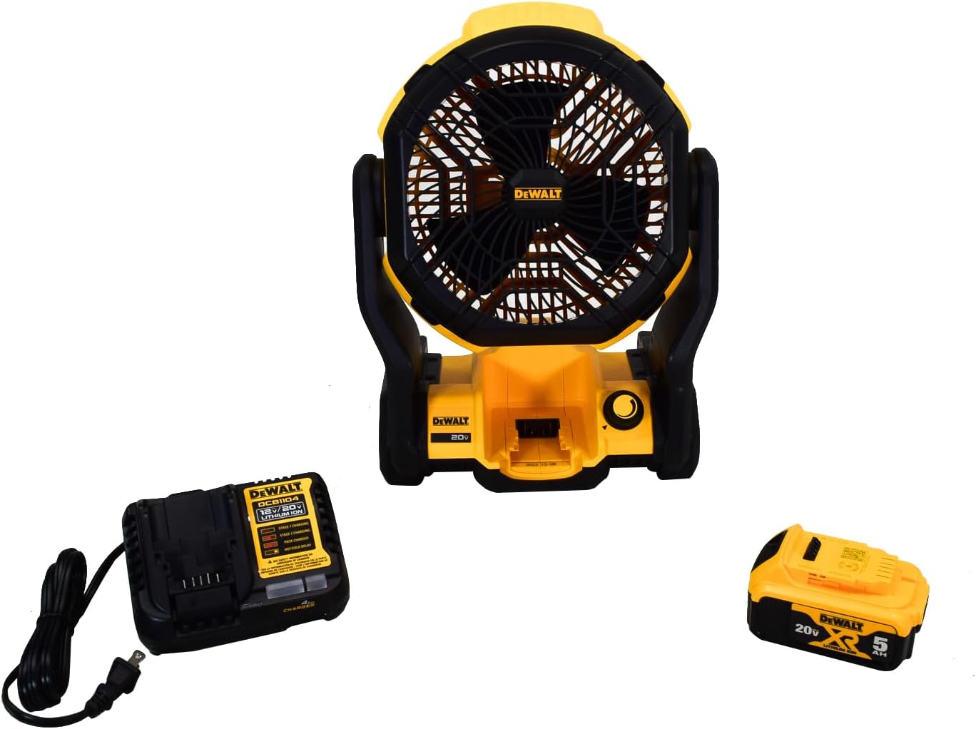 DEWALT DCE512P1 11" Cordless Jobsite Fan Kit with Battery and Charger