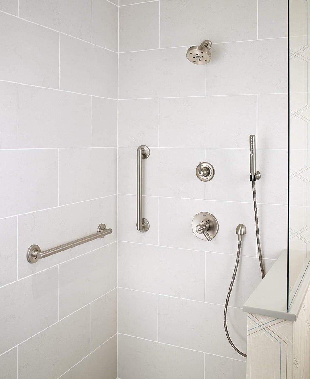 Matte Black Decorative Grab Bar, 18 Inch U329140