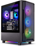 Skytech Gaming Shadow Gaming PC, Intel i7 12700F 2.1 GHz, RTX 4060, 1TB NVME, 16GB DDR4 RAM 3200, 600W Gold PSU Wi-Fi, Win 11 Home, RGB-Keyboard and RGB-Mouse Included,Black