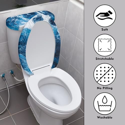 Christmas Toilet Lid and Tank Cover Set for Bathroom Decor K51670