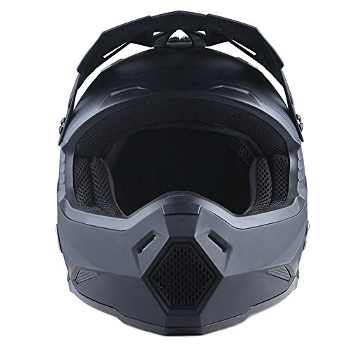 Adult Motocross Helmet Full Face Racing Style Matt Black D9788