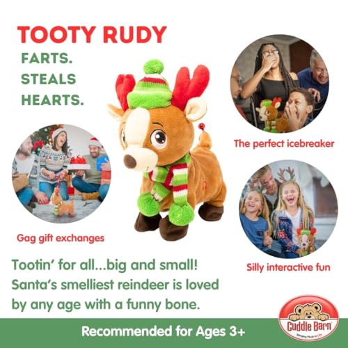 Farting Reindeer Plush Toy - 10 Inches R9989