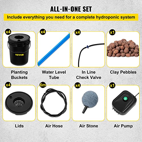Hydroponics Grow System with Top Drip, Recirculating Deep Water Culture O89791