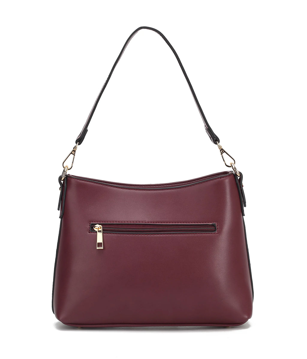 Vegan Leather Women's Hobo Bag Crossbody Purse Handbag J7640