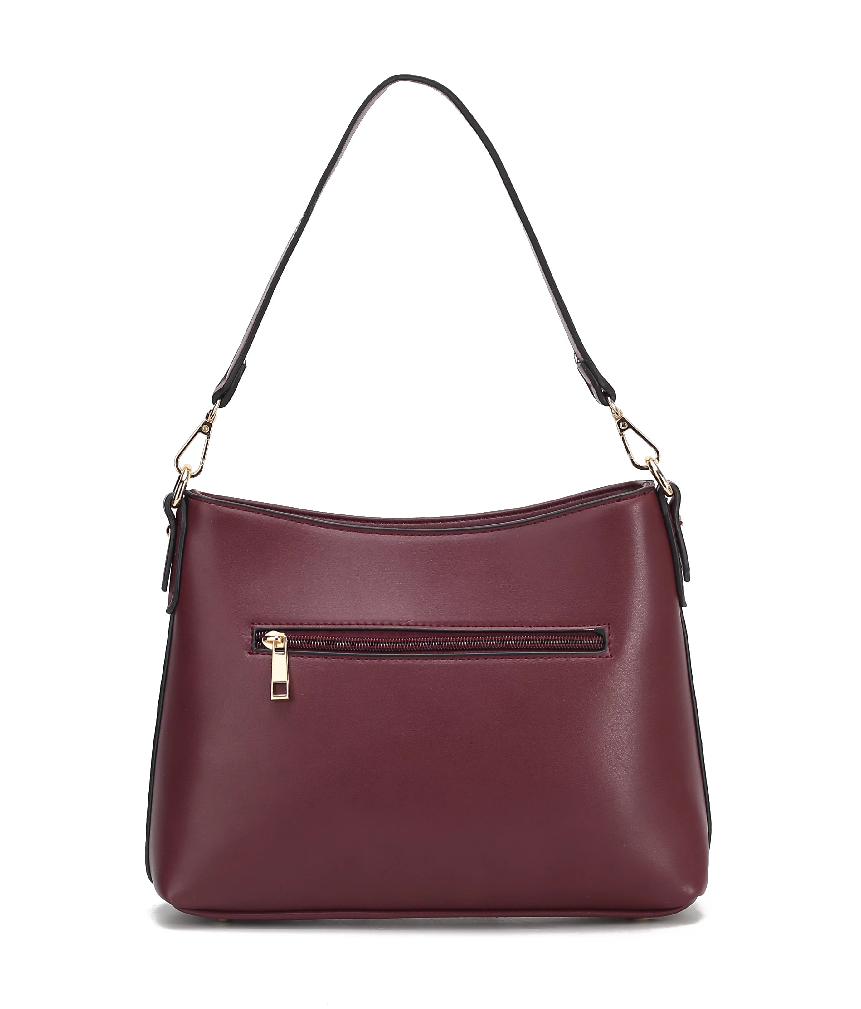 Vegan Leather Women's Hobo Bag Crossbody Purse Handbag J7640