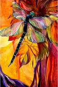 Wooden Jigsaw Puzzles 1000 Pieces for Adults - Large Puzzle with Poster, Game Toys Gift Beautiful Color Dragonfly Decorate - 30" x 20"