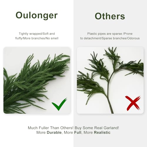 Artificial Norfolk Pine Garland 9FT for Christmas Decor E62268