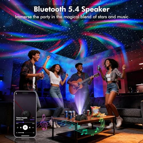 Galaxy Projector with Bluetooth Speaker and White Noise for Bedroom P99664
