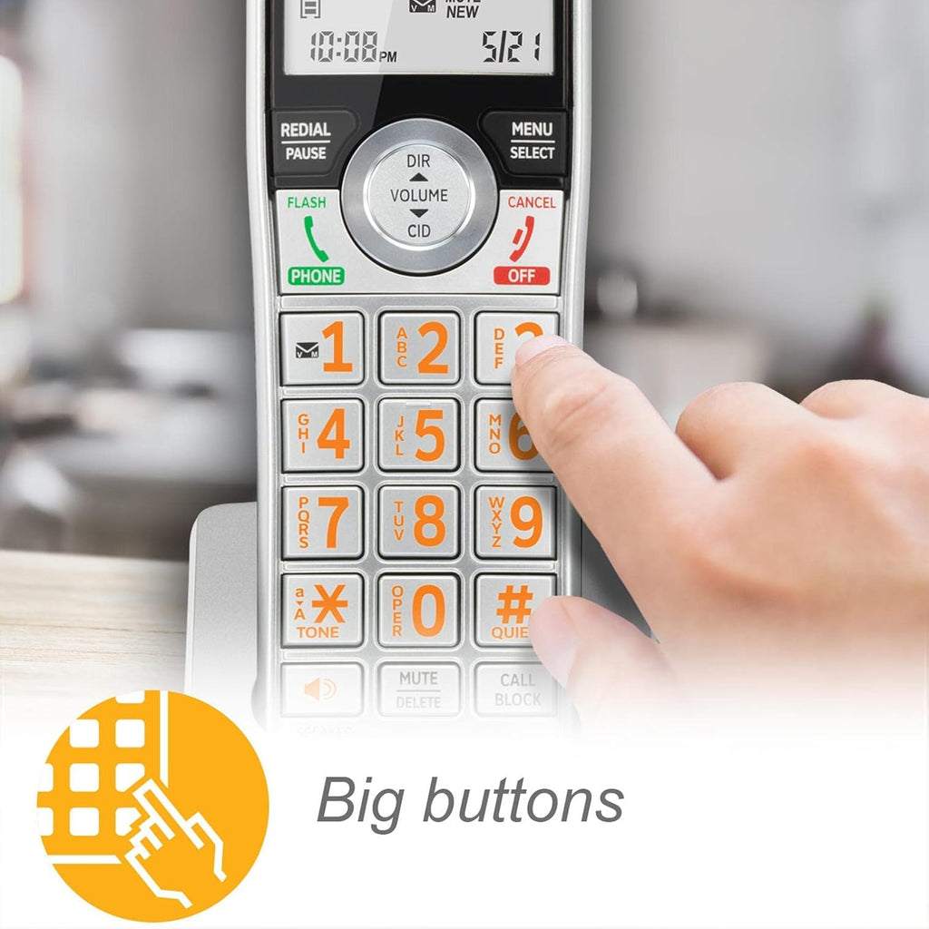 2-Handset Corded/Cordless Phone with Answering Machine and Call Blocking O711