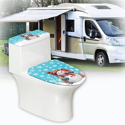 Christmas Toilet Lid and Tank Cover Set for Bathroom Decor K51670