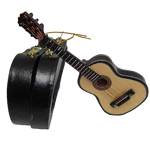 Acoustic Guitar Christmas Ornament with Case Z1244