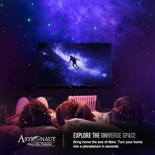 Astronaut Star Projector Night Light with Remote and Timer E396