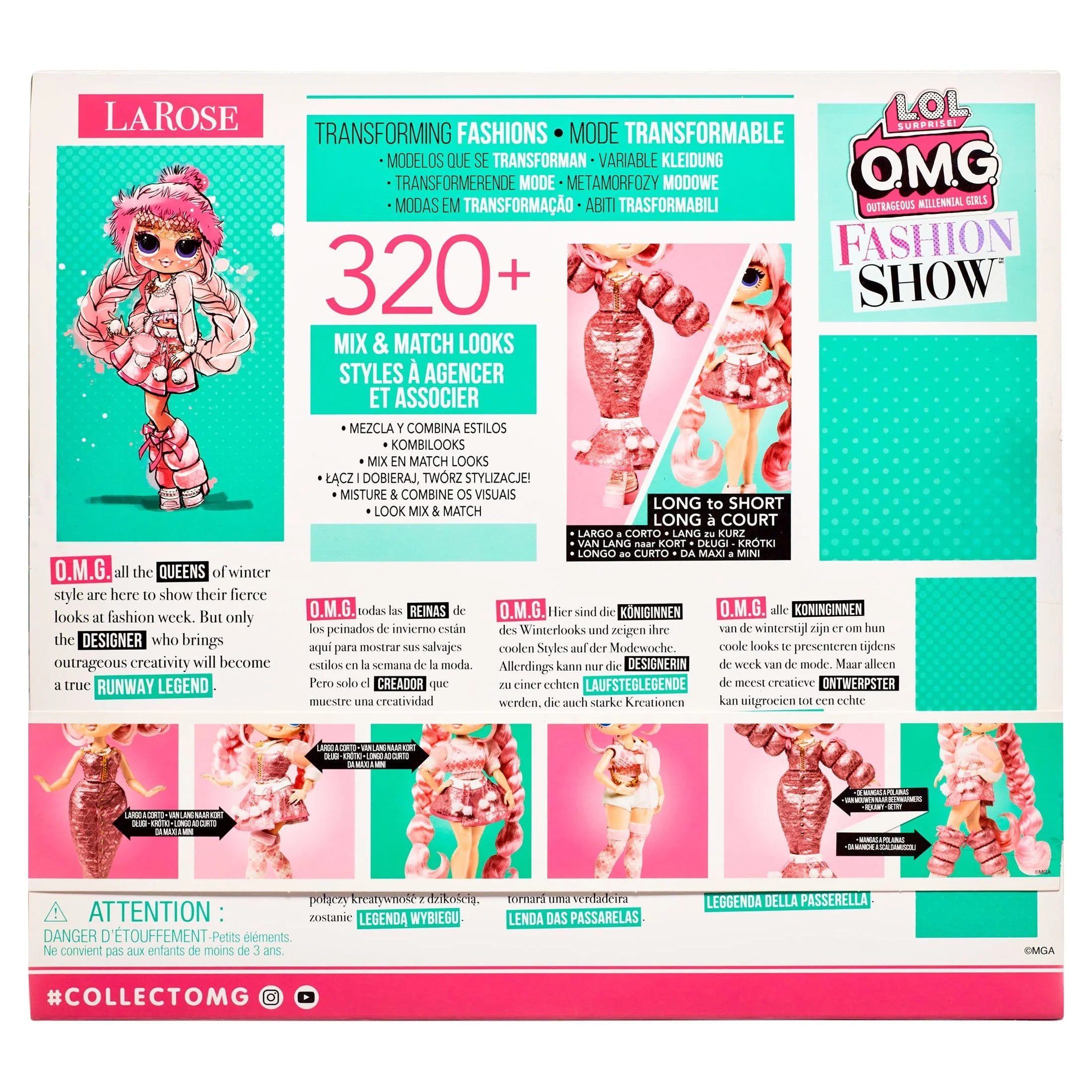 Fashion Doll with 320+ Fashion Looks F7844