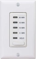 Intermatic EI200W Electronic Auto-Off Timer 5/10/15/30 Minutes, White