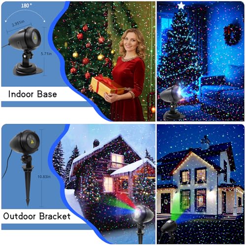 Outdoor Garden Laser Lights Projector, Red Green Blue W601936