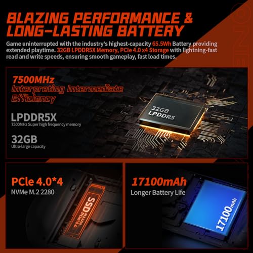Handheld Console PC with 2K 8.4" Touchscreen and Detachable Controller T39709