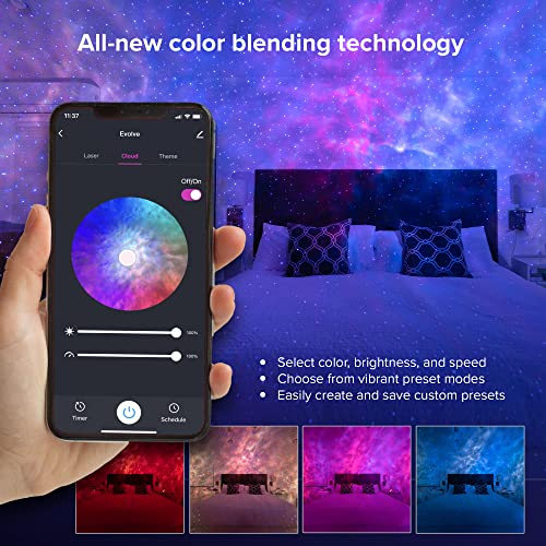 Star Projector Galaxy Nebula Light with WiFi App for Bedroom W381