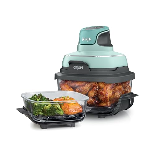 Air Fryer with Glass Containers, 4 QT & 6 Cup, Dishwasher Safe Z1664
