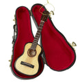 Kurt S. Adler Wooden Guitar Christmas Ornament Personalized Acoustic Instrument with Case Holiday Tree Decoration with Custom Name