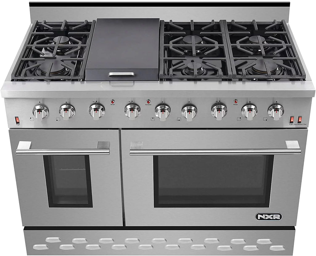 48" Stainless Steel Propane Gas Range with Convection Oven L228337
