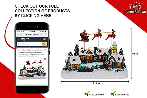 Lighted Musical Christmas Village Collectible Houses U181
